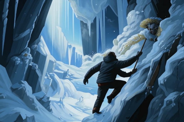 «Он, злобный, вниз сползал...»