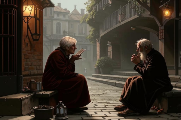 «Сегодня видел я во дворике чужом...»