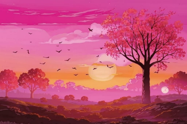 «Поля, закатом позлащенные ...»