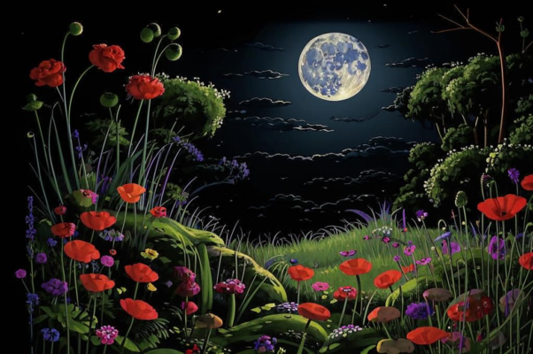 «Светит месяц. Выйду в сад...»