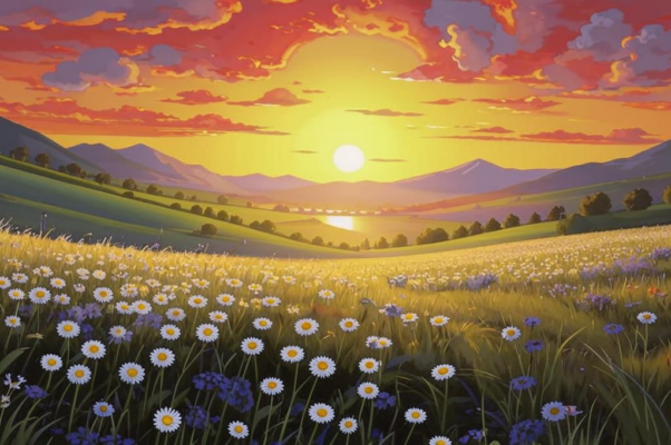 В полевых цветах