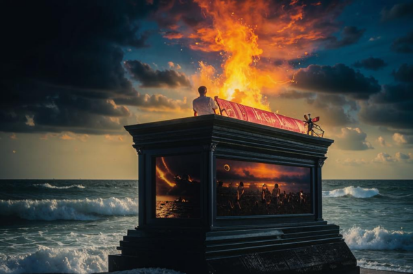 В саркофаге