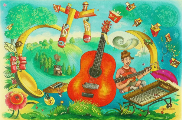 Триолет («В моем аккорде три струны…»)