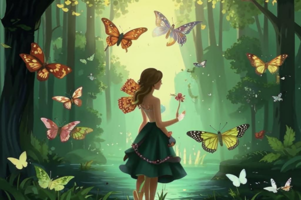 Среди цветов