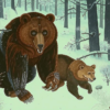 Медведь и волки