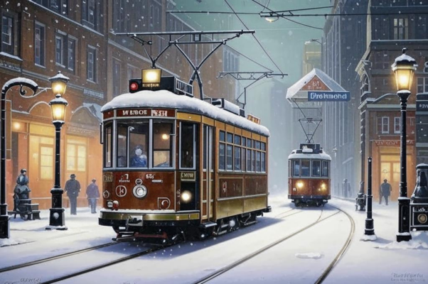 2 трамвая