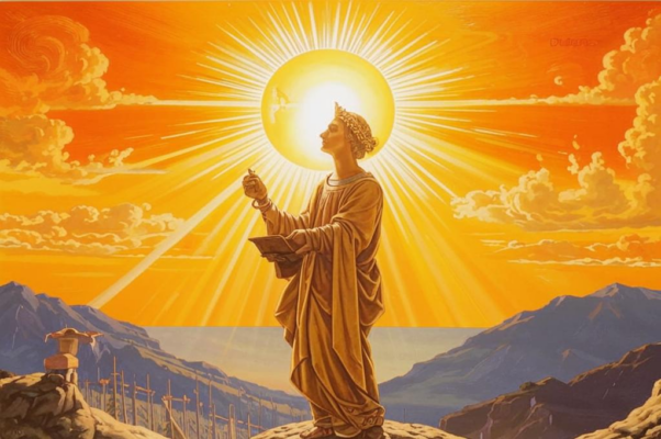 «Вот дароносица, как солнце золотое...»