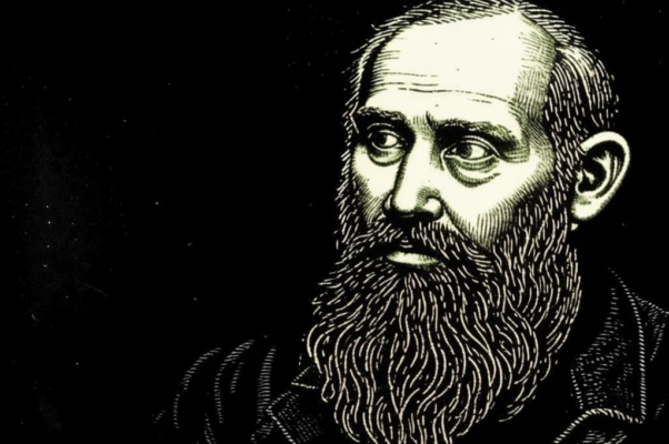 «А посреди толпы, задумчивый, брадатый...»