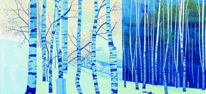 «На бледно-голубой эмали...»