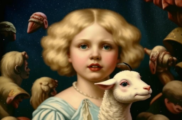 «Улыбнись, ягненок гневный с Рафаэлева холста, — ...»