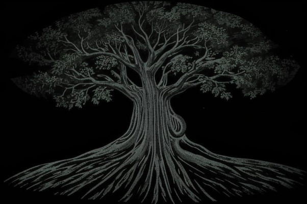 «На темном небе, как узор...»