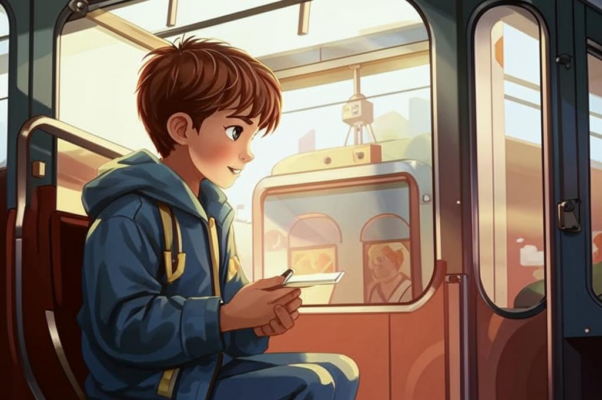 Мальчик в трамвае