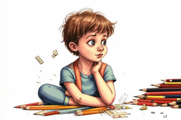«Это мальчик-рисовальщик...»