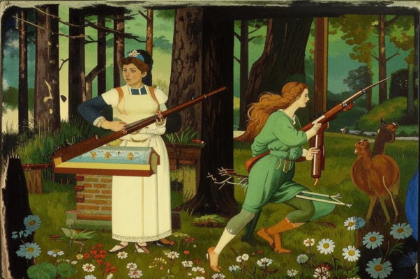 «Наследница-дочь на охоте была...»