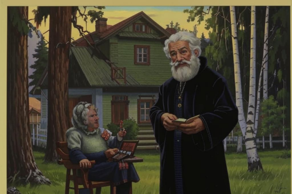 «Сосновый двухэтажный дом…»