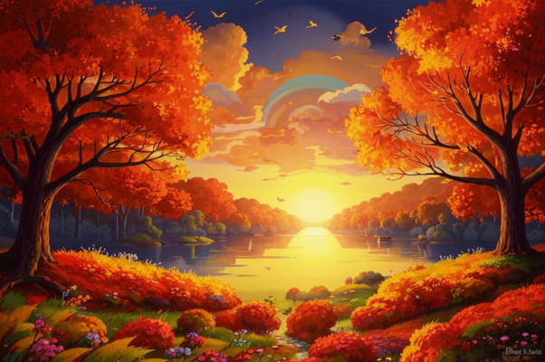 «Цветная осень — вечер года...»