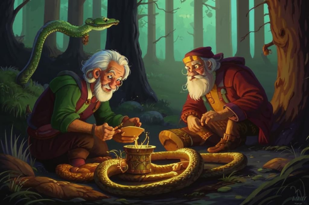 Змея («На промысел пошли два друга, два соседа…»)