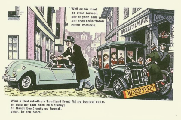 Жена в тачке