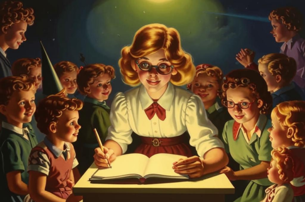 Надпись на могиле школьного педанта