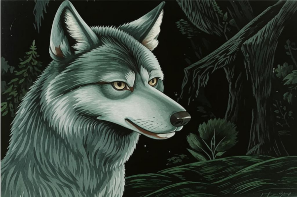 Мокрый волк