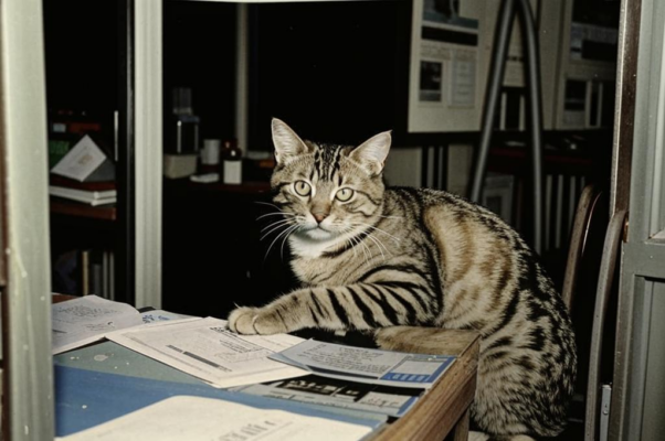 По душе коту работа