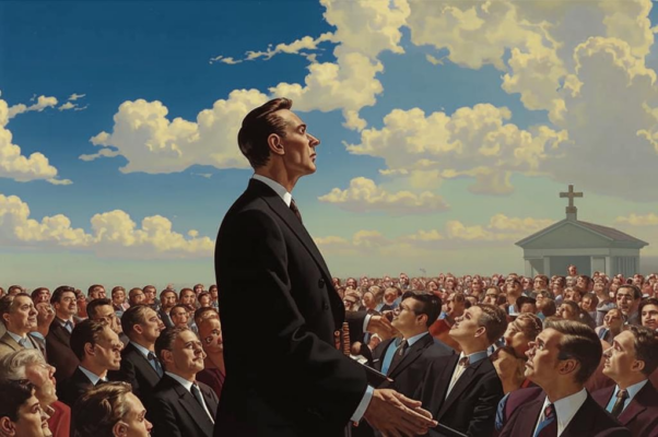 На благодарственном молебне по случаю победы