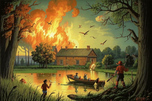 Сказка про двух лодырей