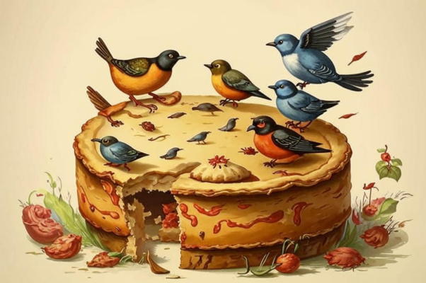 Птицы в пироге