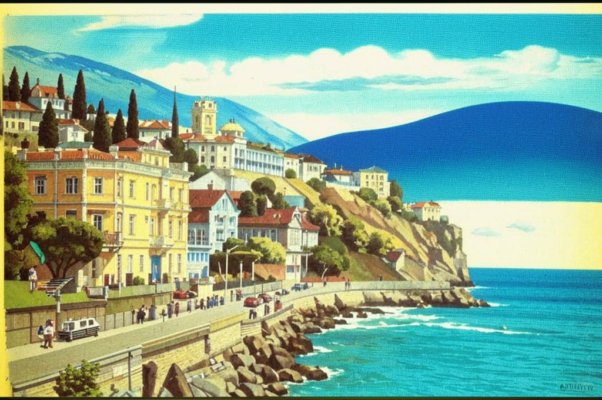 Ялта («Вот набережной полукру…»)