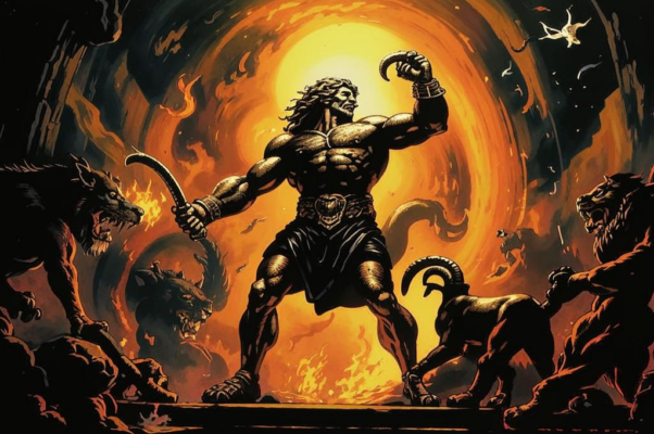 «Руками сильными Самсон...»