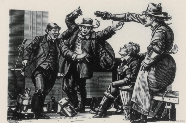 «Не нам / о богатых / песней казниться...»