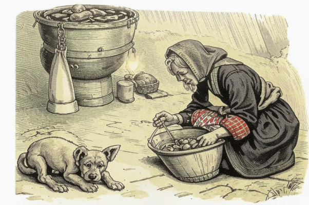 Старушка («Старушка пошла продавать молоко…»)