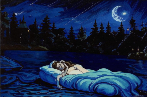 «Уже второй должно быть ты легла...»