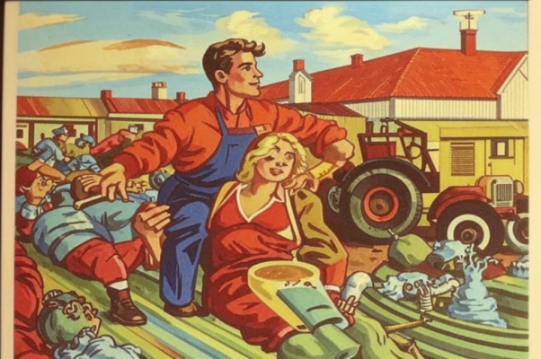 Работникам стиха и прозы, / на лето едущим в колхозы