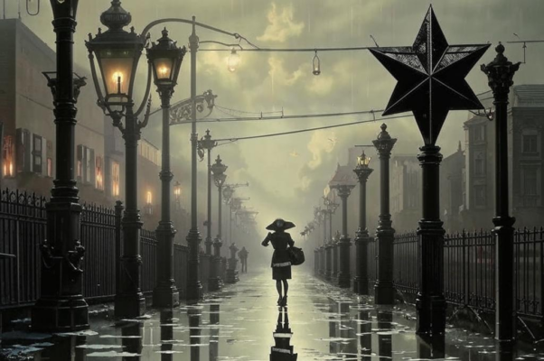 Утро («Угрюмый дождь скосил глаза…»)