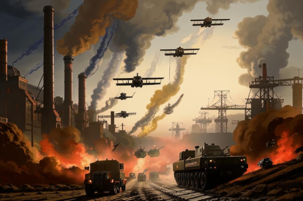 Начало («Сначала/ разведчики/ размахнулись полукругом…»)