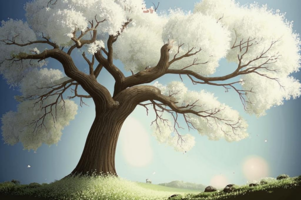 «И опять ты, белая, цветешь...»