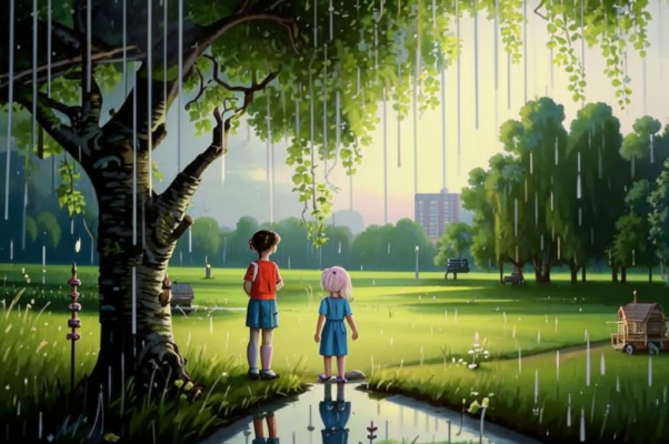 «С неба шел, на землю падал...»