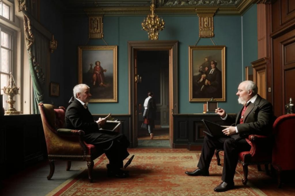 Двое («Я слушал беседу двух старцев в гостино…»)