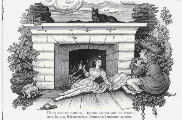 «У камина такая нега...»