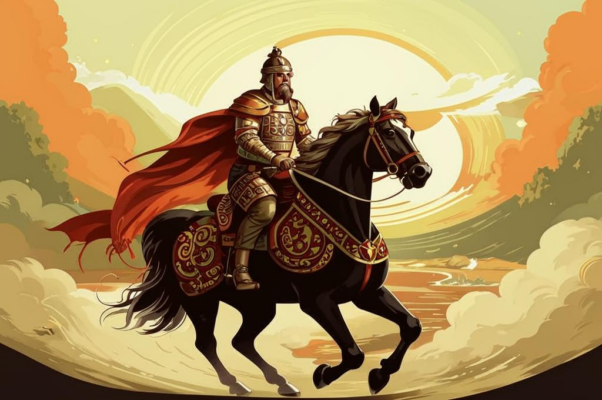 «На борзом коне воевода скакал...»