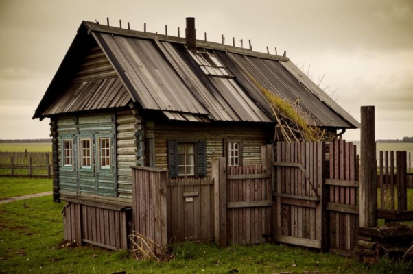 В старой хижине