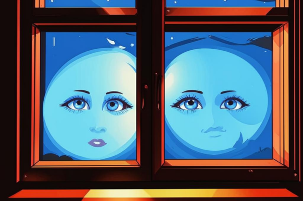 «Два неба в витрине ...»