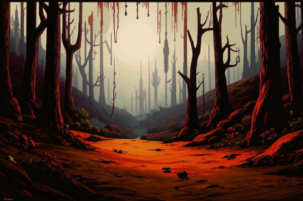 «Не звонкая — глухая — бор! — шумит...»