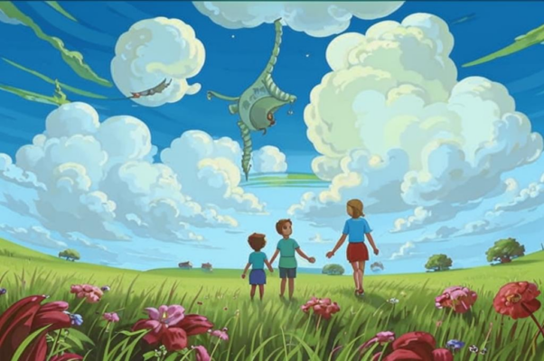 «С ребенком стоишь у околицы в поле...»