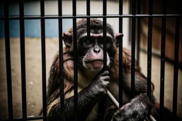 Больная обезьянка