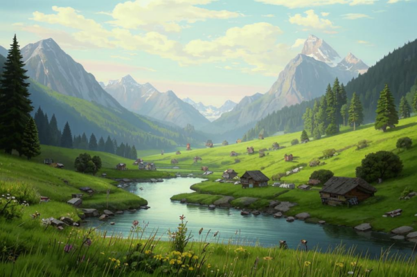 «В горах куда как ерепенится...»