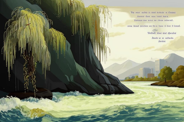 «Повисла ива у обрыва...»