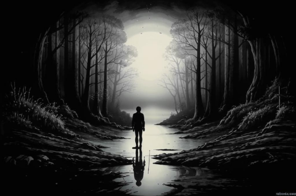 Белым по черному при красном свете