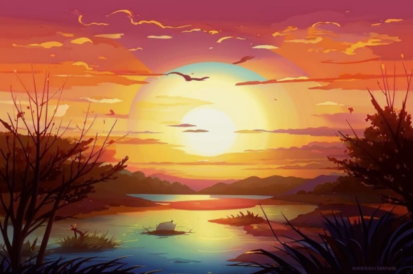 Закат («Дивишься краскам жутковатым…»)